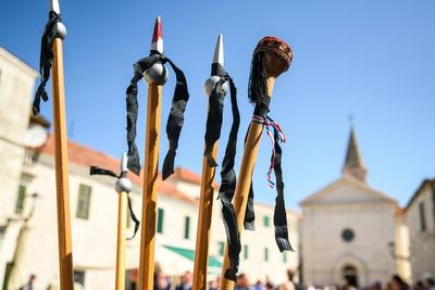 Croatia, Opuzen, 210425. The 24th Croatian Festival of Zudija was held in Opuzen on Easter Monday. The Zudija Festival i-stock-foto