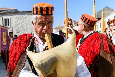 Croatia, Opuzen, 210425. The 24th Croatian Festival of Zudija was held in Opuzen on Easter Monday. The Zudija Festival i-stock-foto
