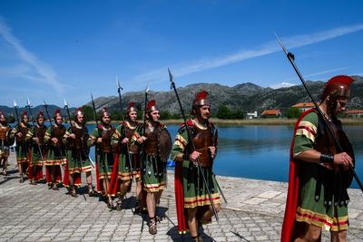 Croatia, Opuzen, 210425. The 24th Croatian Festival of Zudija was held in Opuzen on Easter Monday. The Zudija Festival i-stock-foto