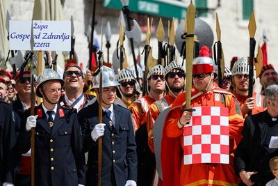 Croatia, Opuzen, 210425. The 24th Croatian Festival of Zudija was held in Opuzen on Easter Monday. The Zudija Festival i-stock-foto