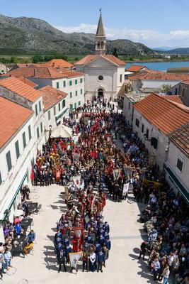 Croatia, Opuzen, 210425. The 24th Croatian Festival of Zudija was held in Opuzen on Easter Monday. The Zudija Festival i-stock-foto