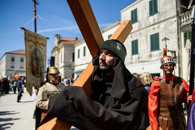 Croatia, Opuzen, 210425. The 24th Croatian Festival of Zudija was held in Opuzen on Easter Monday. The Zudija Festival i-stock-foto
