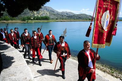 Croatia, Opuzen, 210425. The 24th Croatian Festival of Zudija was held in Opuzen on Easter Monday. The Zudija Festival i-stock-foto