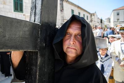 Croatia, Opuzen, 210425. The 24th Croatian Festival of Zudija was held in Opuzen on Easter Monday. The Zudija Festival i-stock-foto