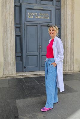 Pressefotos - Dr. med. Judith Bildau - ?rztin und Buchautorin, anl?sslich ihrer Buchvorstellung Body in Balance (KNAUR V-stock-photo