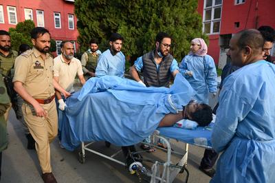 Terrorist Attack On Tourists In Pahalgam Kashmir-stock-foto