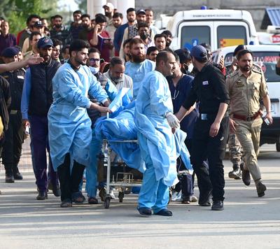 Terrorist Attack On Tourists In Pahalgam Kashmir-stock-foto