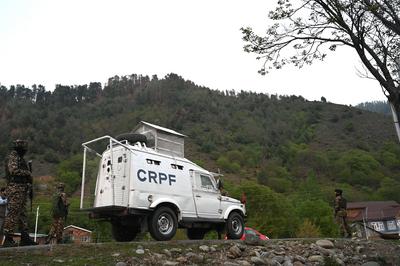 Terrorist Attack On Tourists In Pahalgam Kashmir-stock-foto