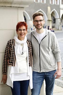 Gundula Natschinski, Lukas Natschinski-stock-foto