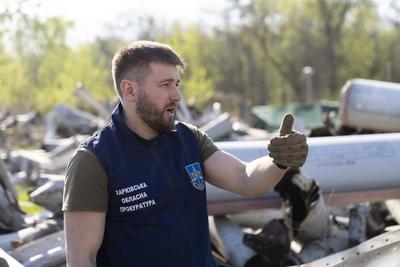 Ammunition graveyard in Kharkiv-stock-foto