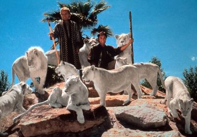 Die beiden deutsch amerikanischen Magier Siegfried und Roy 1990er Jahre German American magicians-stock-photo