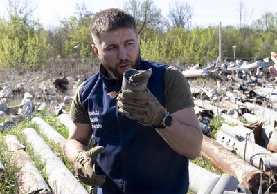 Ammunition graveyard in Kharkiv-stock-foto