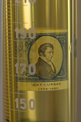 Cognac A burette with Joseph Louis GAY LUSSAC a French chemist and physicist He is known mostl-stock-photo
