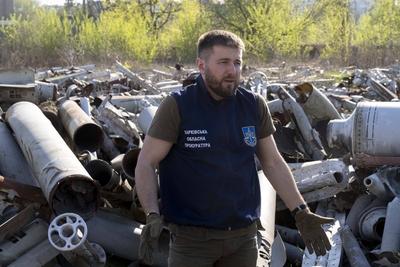 Ammunition graveyard in Kharkiv-stock-foto