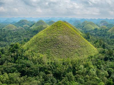 Chocolate Hills Bohol,Central Visayas, Philippinen, S?dostasien-stock-foto