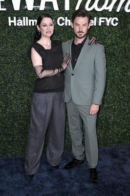 Chyler Leigh, Evan Williams-stock-foto