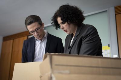 B?ndnis Sahra Wagenknecht reicht Wahleinspruch ein-stock-foto