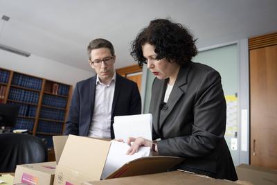 B?ndnis Sahra Wagenknecht reicht Wahleinspruch ein-stock-foto