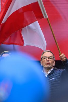 20250424 Wahlkampffinale der FPOE Wien-stock-foto