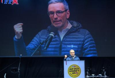 20250424 Wahlkampffinale der FPOE Wien-stock-foto