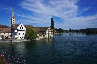 Stein am Rhein; Schweiz; Kanton Schaffhausen Stein am Rhein; Schweiz; Kanton Schaffhausen; Stein at Rhine; Switzerland;-stock-foto