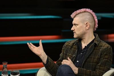 Sascha Lobo (Autor) 01/25 her Sascha Lobo am 15. Januar 2025 in Markus Lanz , ZDF TV Fernsehen Talkshow Talk Show Deutsc-stock-foto