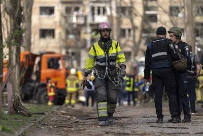 Russia - Ukraine war, Rocket attack on Kyiv-stock-foto