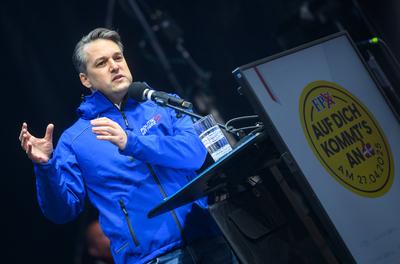 20250424 Wahlkampffinale der FPOE Wien-stock-foto