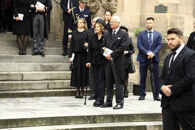 Trauerfeier f?r Andreas Prinz von Sachsen-Coburg und Gotha-stock-foto