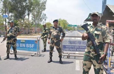 Attari Wagah Border Closed For Travellers After Pahalgam Terror Attack-stock-photo