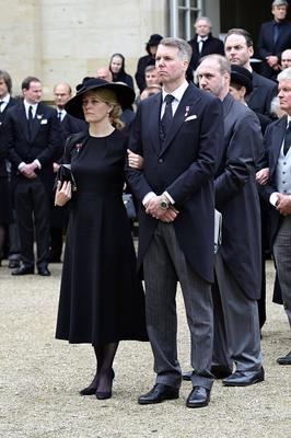 Hubertus Prinz von Sachsen-Coburg und Gotha mit Ehefrau Kelly Jeanne von Sachsen-Coburg-stock-photo