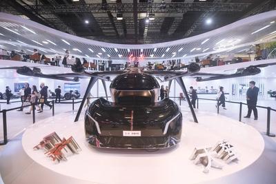 2025 Shanghai Auto Show Hongqi Flying Car-stock-foto