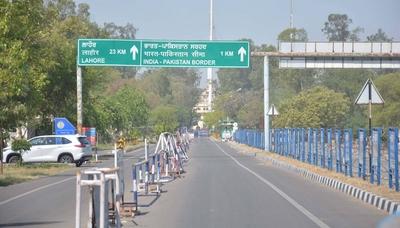 Attari Wagah Border Closed For Travellers After Pahalgam Terror Attack-stock-photo