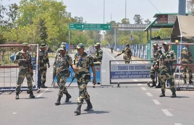 Attari Wagah Border Closed For Travellers After Pahalgam Terror Attack-stock-photo
