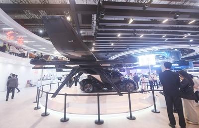 2025 Shanghai Auto Show Hongqi Flying Car-stock-foto