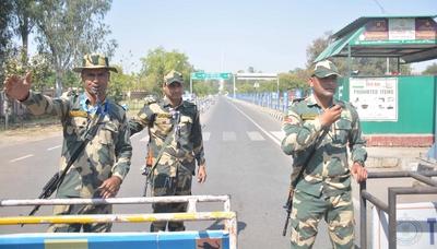 Attari Wagah Border Closed For Travellers After Pahalgam Terror Attack-stock-photo