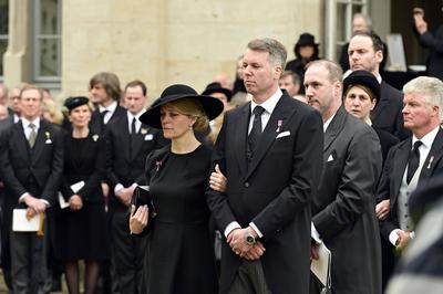 Hubertus Prinz von Sachsen-Coburg und Gotha mit Ehefrau Kelly Jeanne von Sachsen-Coburg-stock-photo