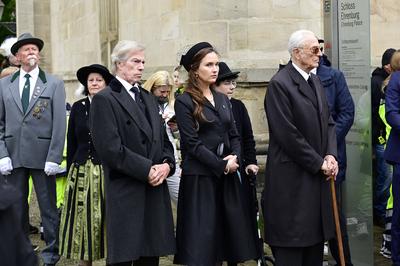 Leopold Prinz von Bayern, Prinzessin Sophie-Alexandra von Bayern, Herzog Franz von Bayern-stock-foto