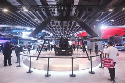 2025 Shanghai Auto Show Hongqi Flying Car-stock-foto