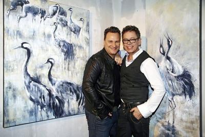 18 02 2014 Berlin Friedrichshain Frank Mutters Maler re stellt in der nhow Galerie aus An se-stock-foto