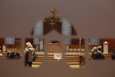 Requiem f?r Papst Franziskus-stock-foto