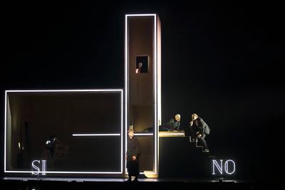 Komische Oper Berlin Don Giovanni / Requiem-stock-foto