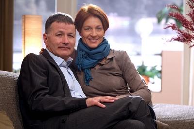 In aller Freundschaft. Schauspieler Thomas R?hmann ( GER / In der Rolle des Chefarzt, Dr. Roland Heilmann ) und Schausp-stock-foto