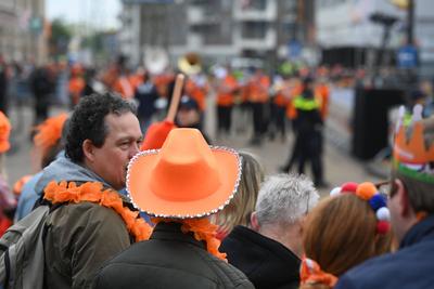 K?nigstag in der Niederlande.-stock-photo