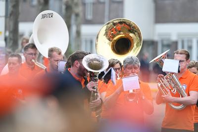 K?nigstag in der Niederlande.-stock-photo