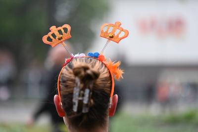 K?nigstag in der Niederlande.-stock-photo