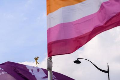 Demonstration against transphobia in Paris, April 26, 2025.-stock-photo