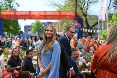 K?nigstag in der Niederlande.-stock-photo