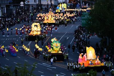 Lantern Festival in Seoul-stock-foto