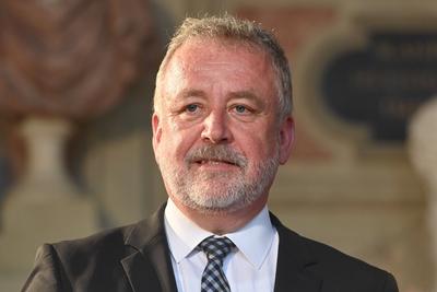 Prof. Dr. Dr. h.c. Bernd Fabritius, Einzelbild,angeschnittenes Einzelmotiv,Portraet,Portrait,Porträt. Verleihung Bayeris-stock-foto